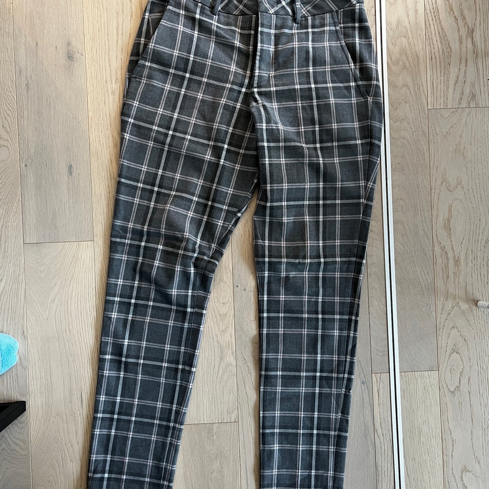 Kit and Ace Gray Dress Pants with Tapered Leg